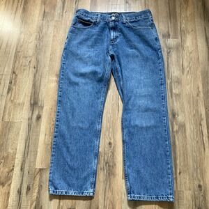 Lee Regular Fit Straight Leg Jeans Men's 34x29 Medium Wash Denim